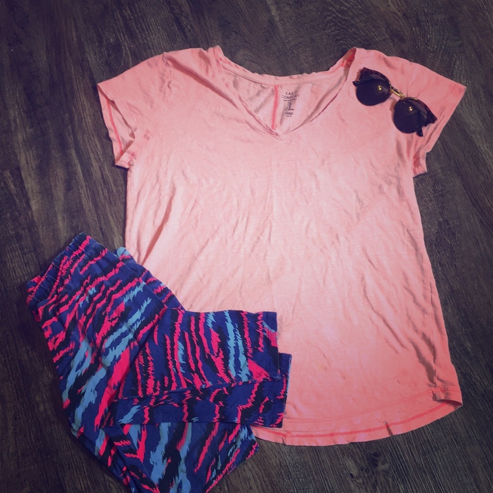 Pink Cotton Athletic Shirt